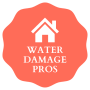 orange water damage professional logo